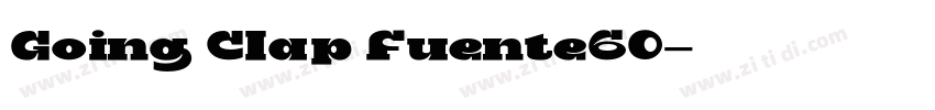 Going Clap Fuente60字体转换